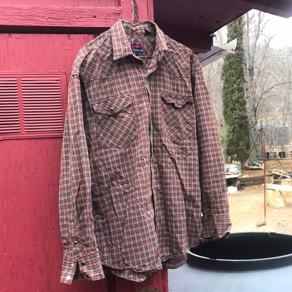 Roper Plaid Button-Up